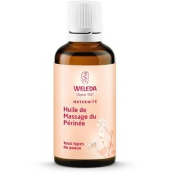 Huile de massage du périnée Weleda pour un accouchement serein et une récupération douce.
