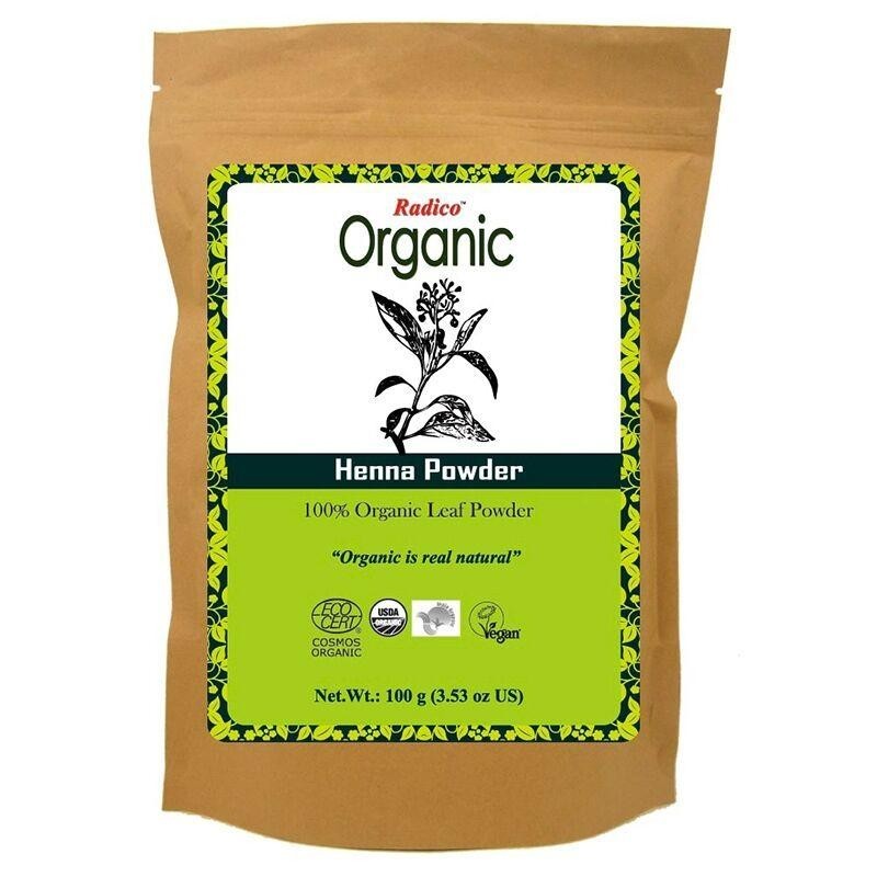 Poudre de Henné bio Radico pour coloration naturelle et soins des cheveux