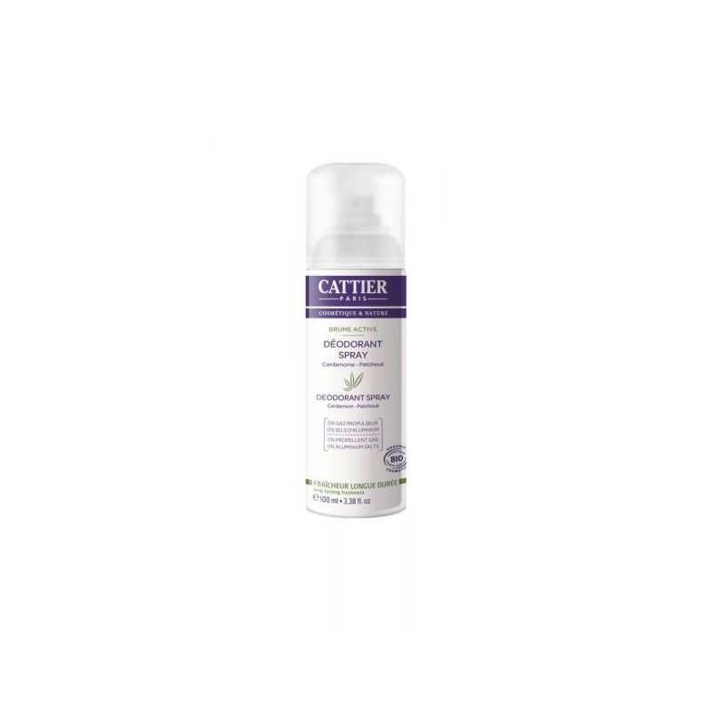 Déo brume active  Cardamome - Patchouli Spray 100 ml