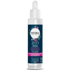 Huile capillaire fortifiante bio de Nuska pour cheveux cassants