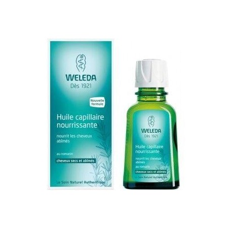 Huile capillaire nourrissante Weleda pour cheveux secs et abîmés