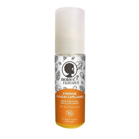 Synergie d'huiles capillaires NoireÔNaturel pour cheveux nourris