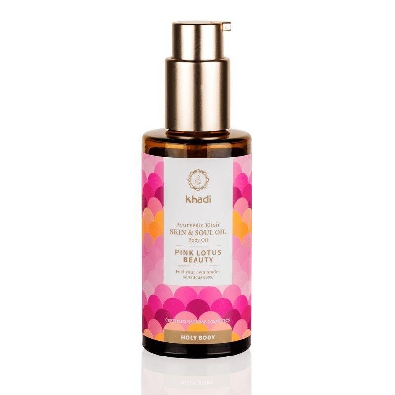 Huile corps ayurvédique Pink Lotus Beauty de Khadi