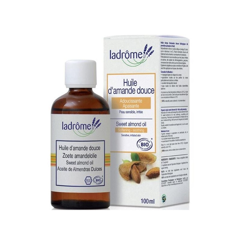 Huile végétale bio d'amande douce Ladrôme