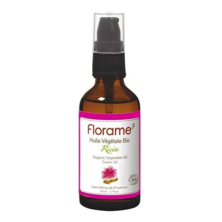 Huile Végétale Ricin bio Florame 40g pour nourrir et fortifier les cheveux secs et les ongles abîmés