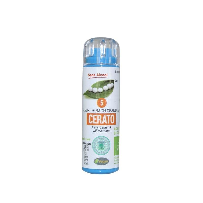 Plumbago (Cerato) 05 de Kosmeo - Granules pour renforcer la confiance en soi et réduire les doutes.