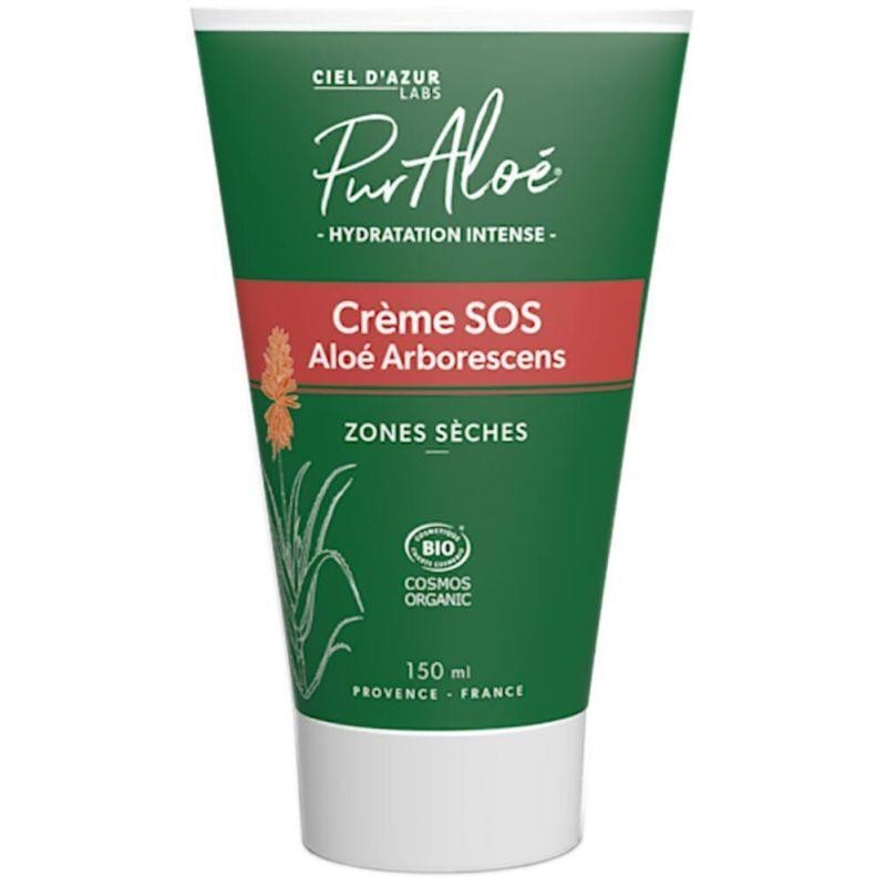 Crème SOS bio Aloe arborescens pour une hydratation et un confort optimal des peaux sèches.