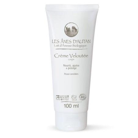 Crème veloutée au lait d'ânesse bio pour une peau douce et hydratée