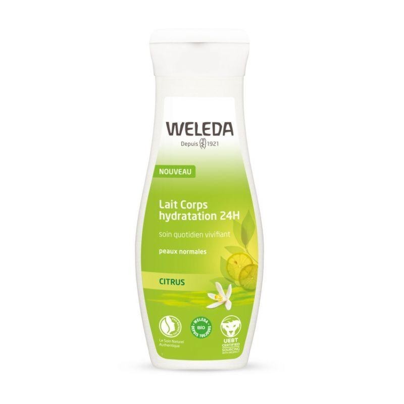 Lait Corps hydratation 24h au Citrus bio de Weleda
