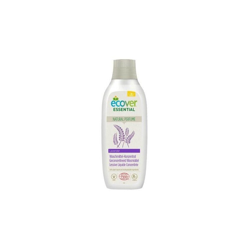 Lessive liquide concentrée bio Ecover Lavande 500 ml - efficace et écolo pour un linge propre et parfumé.