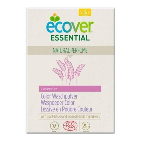 Lessive en poudre bio Ecover à la lavande pour linge de couleur