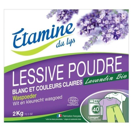 Lessive Poudre Etamine du Lys pour linge blanc et couleurs claires