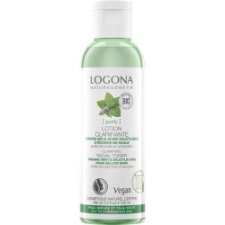 Lotion clarifiante bio Logona Menthe et Acide salicylique pour peaux jeunes à problèmes