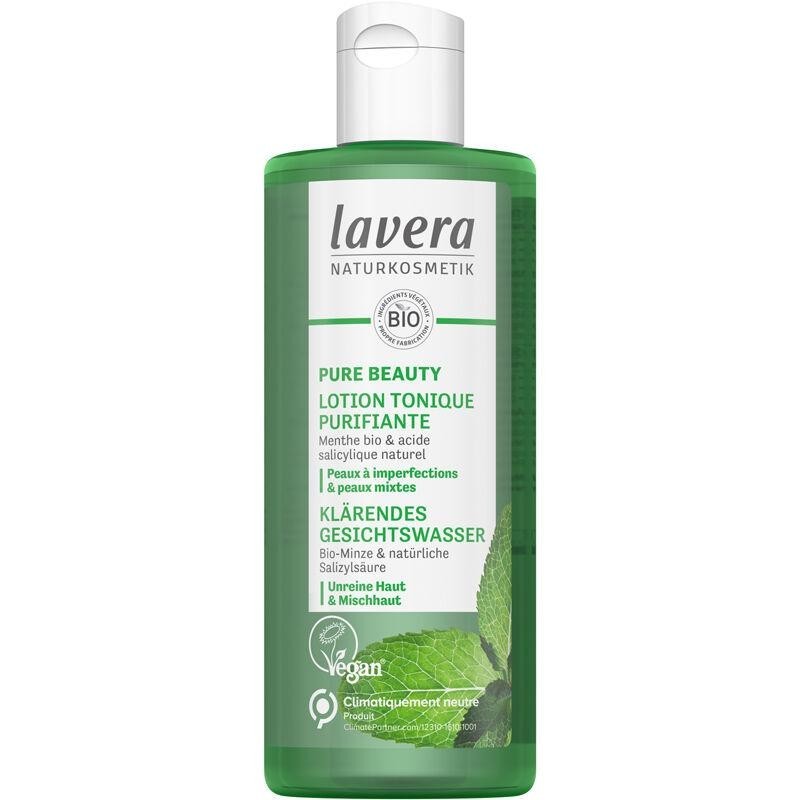 Lotion tonique purifiante bio Pure Beauty de Lavera pour peaux mixtes et grasses