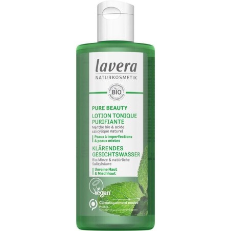 Lotion tonique purifiante bio Pure Beauty de Lavera pour peaux mixtes et grasses