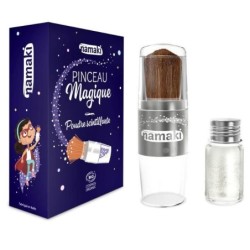 Pinceau magique et poudre scintillante bio pour enfants