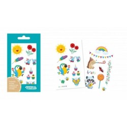 Tattooki Arc-en-ciel - Tatouages éphémères colorés pour enfants