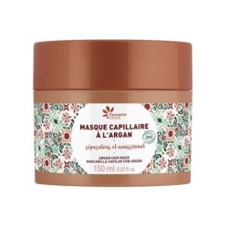 Masque capillaire nourrissant Argan bio pour cheveux secs et abîmés