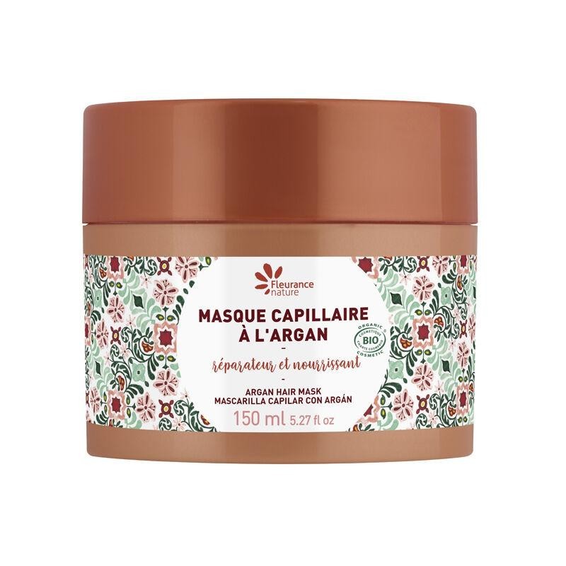 Masque capillaire nourrissant Argan bio pour cheveux secs et abîmés