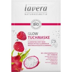 Masque en tissu illuminateur bio de Lavera pour un teint frais et lumineux