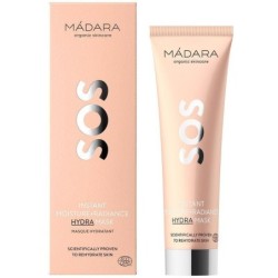 Masque hydratation éclat instantané SOS bio de Madara pour peaux sèches et déshydratées