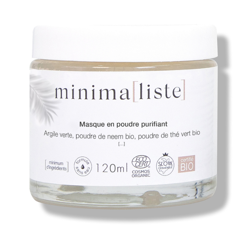 Masque Poudre Purifiant bio Minimaliste