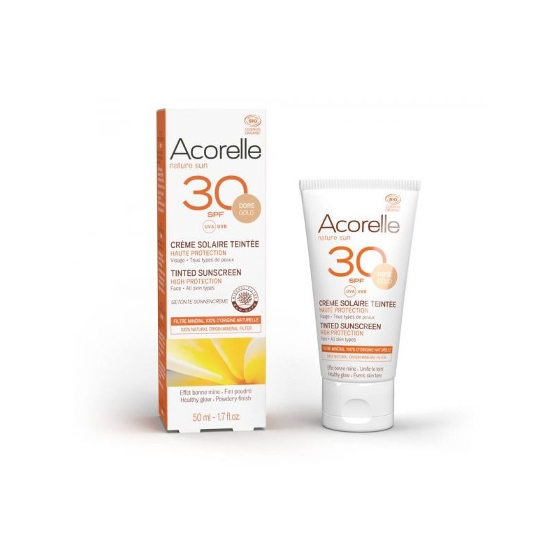 Crème solaire Teintée SPF 30 Teinte dorée Tube 50 ml