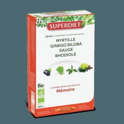 Quatuor Mémoire bio de Super Diet pour améliorer la mémoire et la concentration