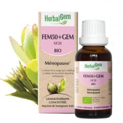 Flacon de Fem50+Gem bio GC22 d'HerbalGem