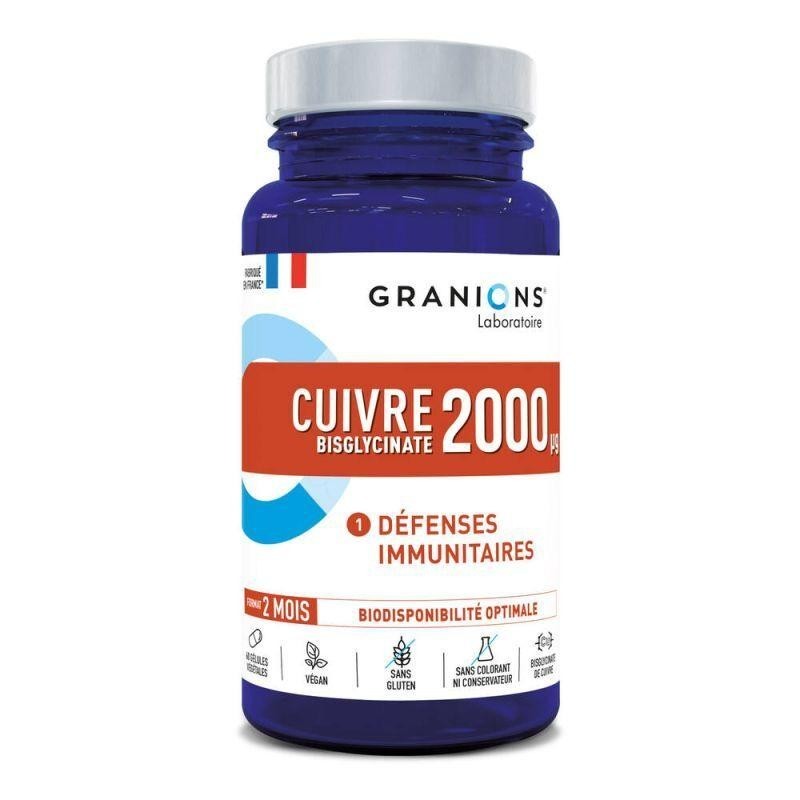 Gélules de Cuivre 2000 µg de Granions
