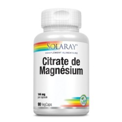 Boîte de Citrate de magnésium Solaray