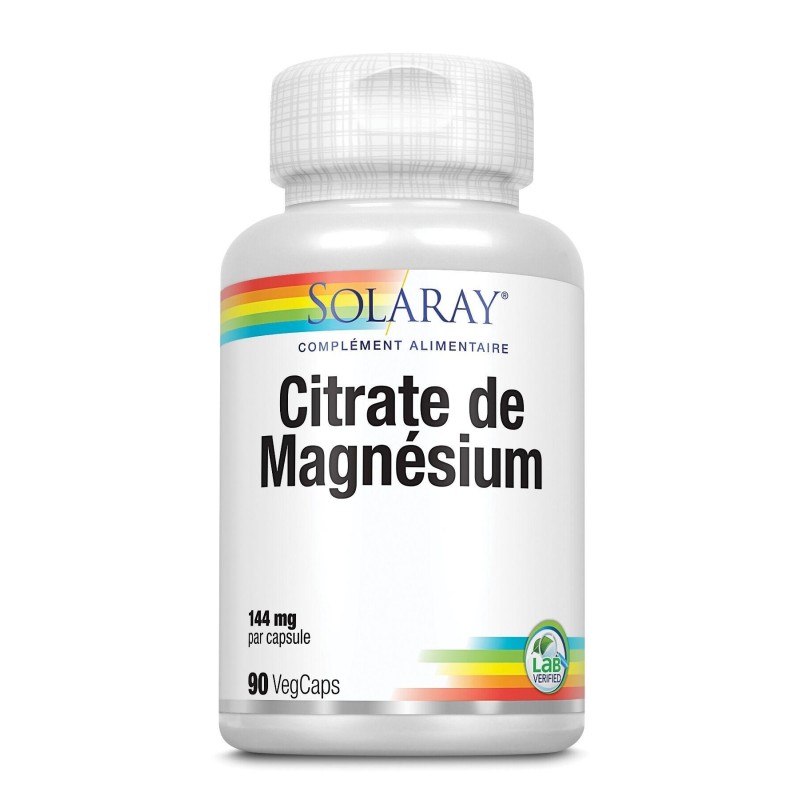 Boîte de Citrate de magnésium Solaray