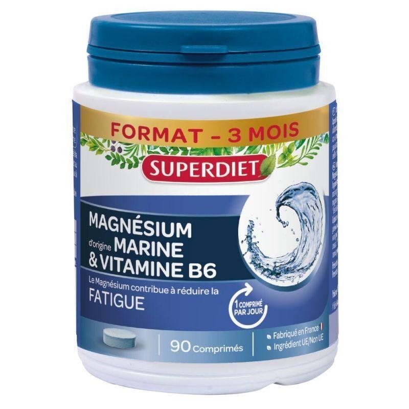 Complément alimentaire Magnésium d'origine marine Vitamine B6