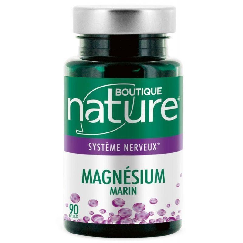 Complément alimentaire Magnésium marin en gélules pour réduire la fatigue et soutenir le système nerveux avec zinc et vitamines