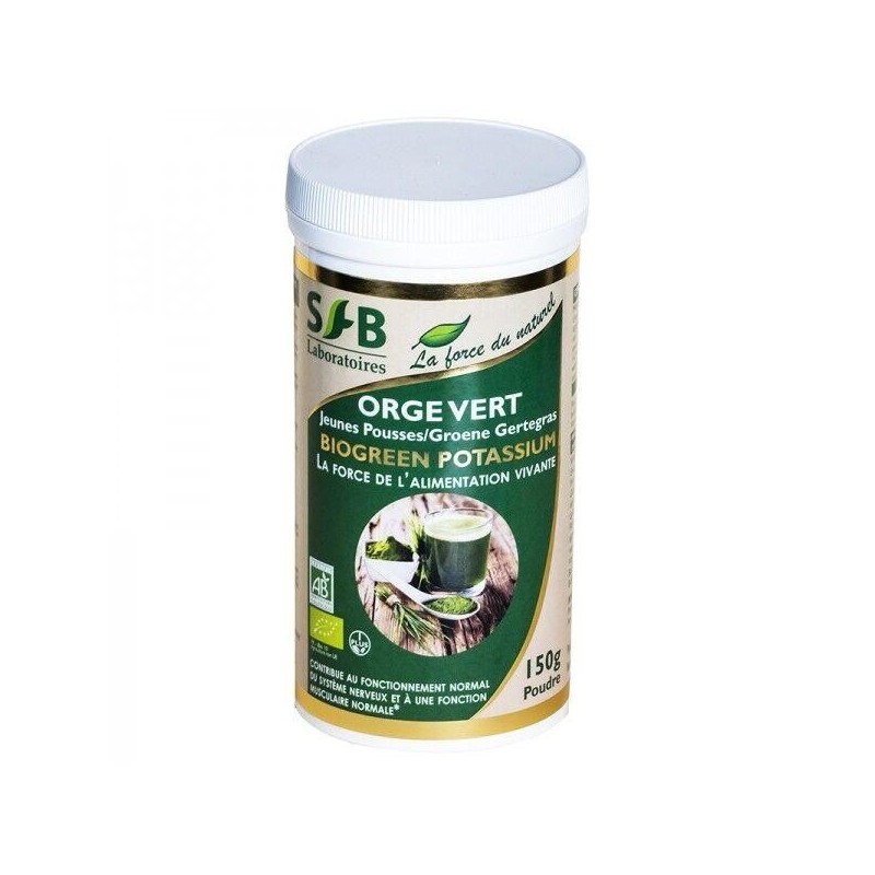 Orge vert bio Jeunes pousses de SFB Laboratoires