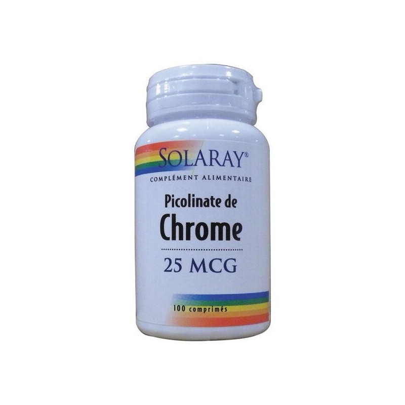 Complément alimentaire Solaray Picolinate de chrome