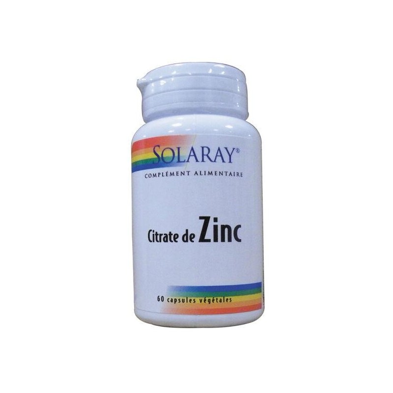 Image du complément alimentaire Zinc 15mg de Solaray