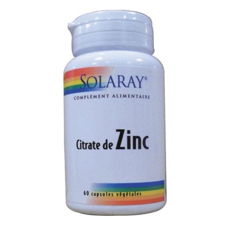 Image du complément alimentaire Zinc 15mg de Solaray