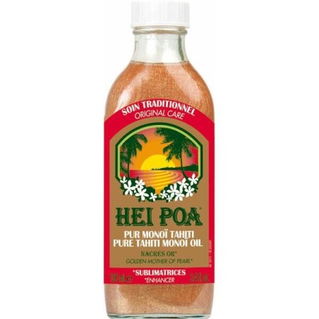 Monoï pur de Tahiti Nacres Or Hei Poa