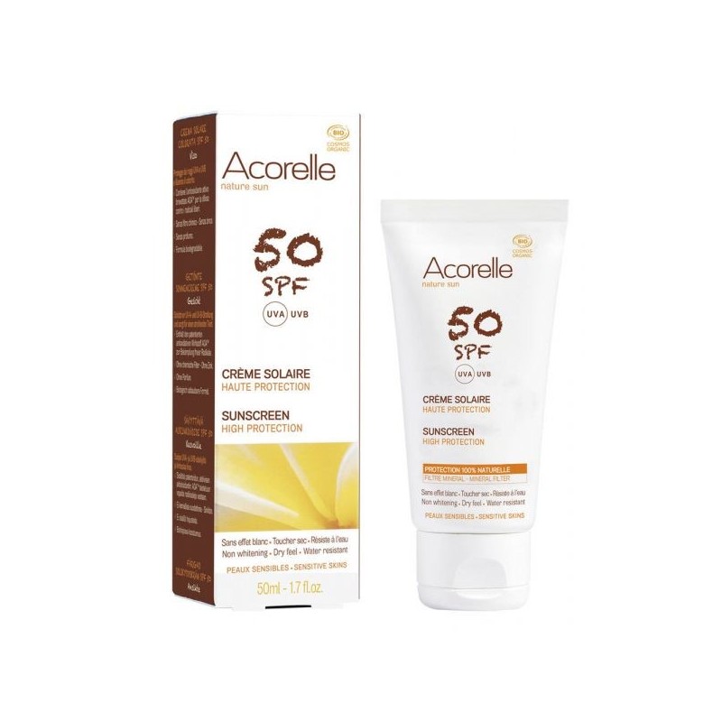 Crème solaire visage SPF 50 Tube 50 ml