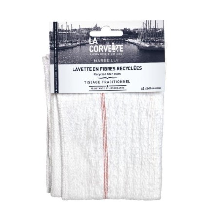 Lavette en fibres recyclées La Corvette pour un nettoyage efficace et écologique de toutes vos surfaces intérieures.