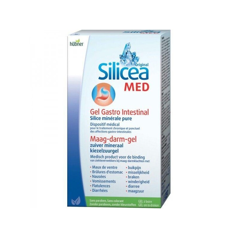 Flacon de Silicea Med Gel gastro-intestinal pour soulager les troubles digestifs