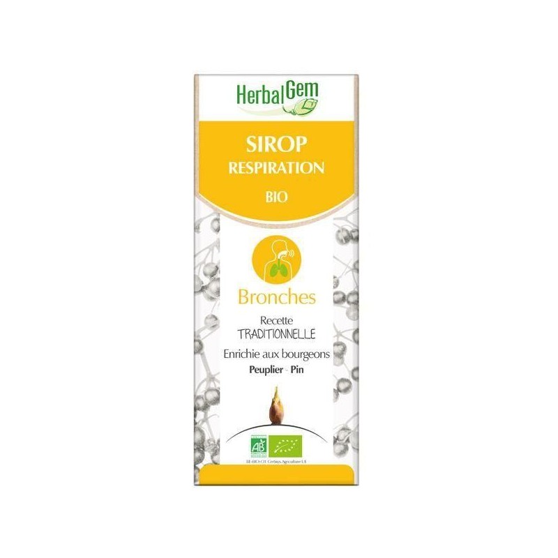 Sirop pour la respiration bio de HerbalGem