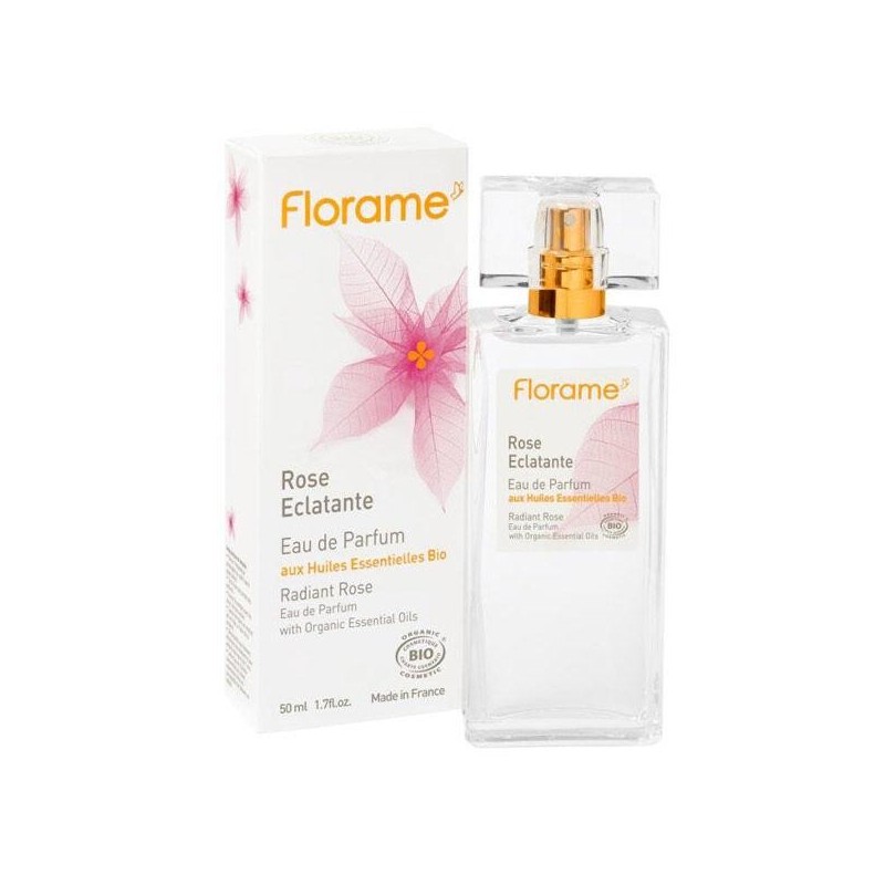Florame Rose éclatante Eau de Parfum 400 g - Fragrance bio apaisante