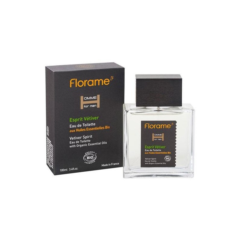 Eau de toilette bio Esprit Vétiver Homme de Florame