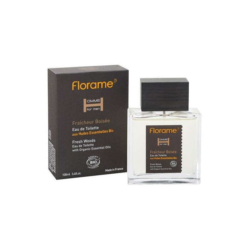 Florame Fraîcheur boisée - Eau de toilette bio pour homme