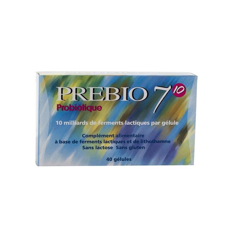 Complément Prebio 7 avec ferments lactiques et lithothamne pour améliorer la flore intestinale et la digestion.