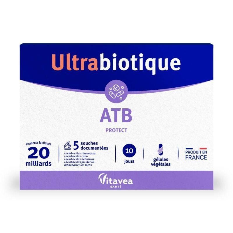Ultrabiotique ATB protect - Complément naturel pour rééquilibrer la flore intestinale après un traitement antibiotique.