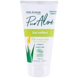 Gel coiffant Pur'Aloé à 73% Aloe Vera avec fixation forte pour hydrater et structurer les cheveux naturellement
