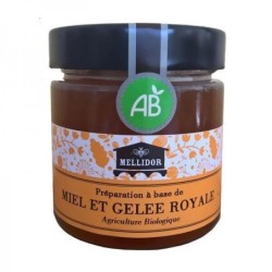 Mellidor Mélange de Miel Bio et Gelée Royale Bio à 10%